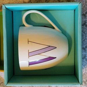 Kaye Spade Coffee Cup letter W